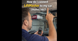 Connect LiftMaster to HomeLink in Your Car